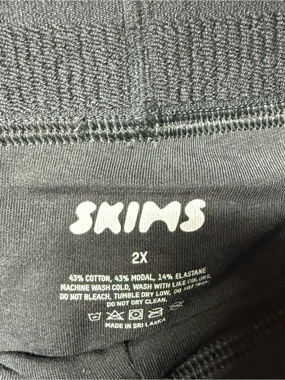 New Men's SKIMS Soot Cotton Blend Boxer Brief 3